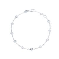 Bracciale Babila Milano Donna in Oro bianco Diamante BBET11CB02